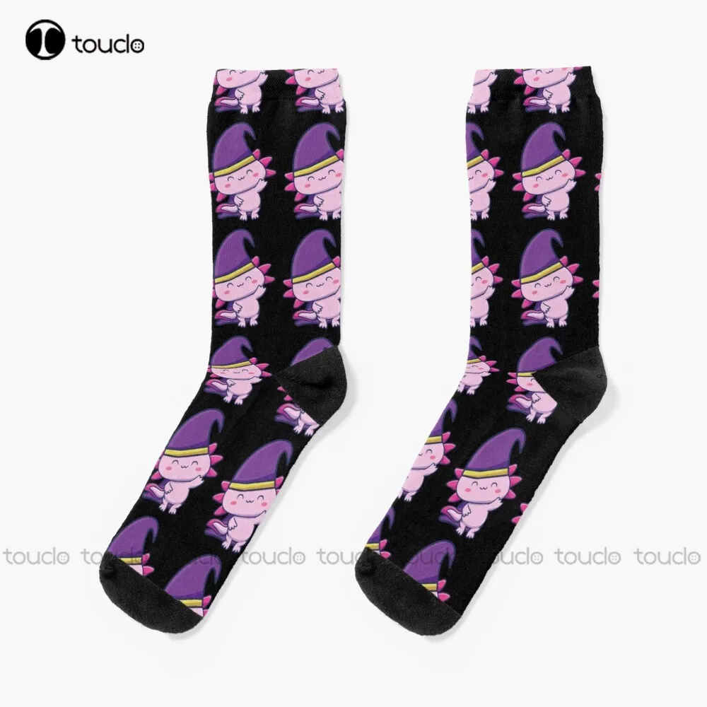Women Fashion Usa - Axolotl Halloween Costume Socks Usa Socks