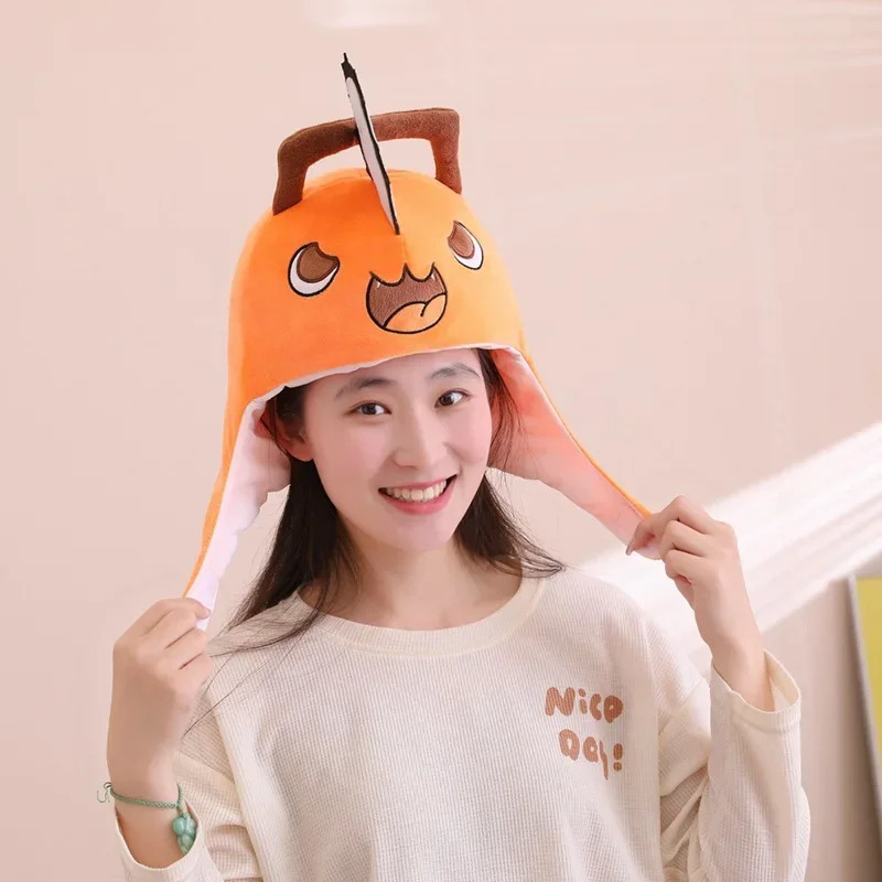 Women'S Fashion Hats - Anime Chainsaw Man Pochita Cosplay Plush