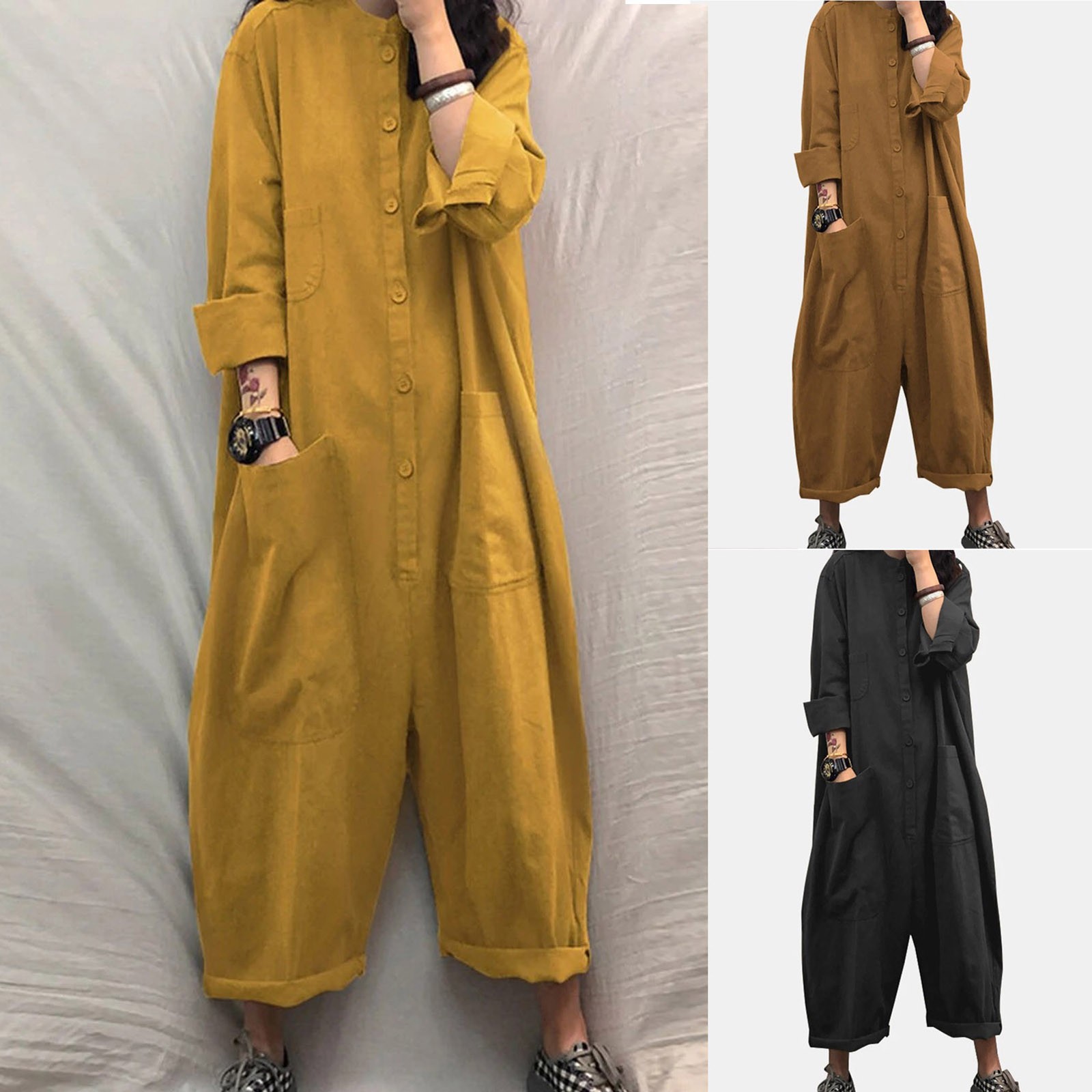 Women Jumpsuit 2024 Female Ove - Women'S Fashion Overalls ulasan dan harga