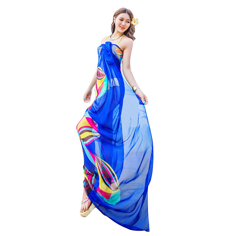 Pareo Scarf Women Beach Sarong - Printed Wrap Skirt ulasan dan harga