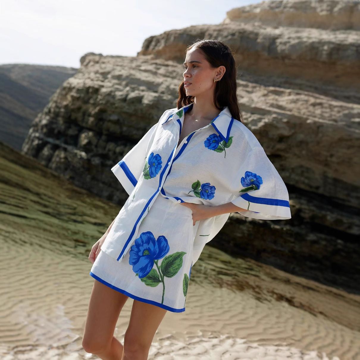 Women's Casual Print Single Br - Printed Wrap Skirt ulasan dan harga