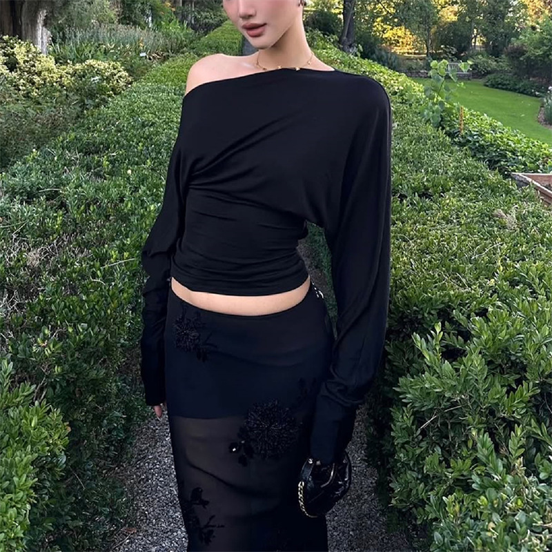 2026 Women’s One Shoulder Top  - Off Shoulder Top ulasan dan harga