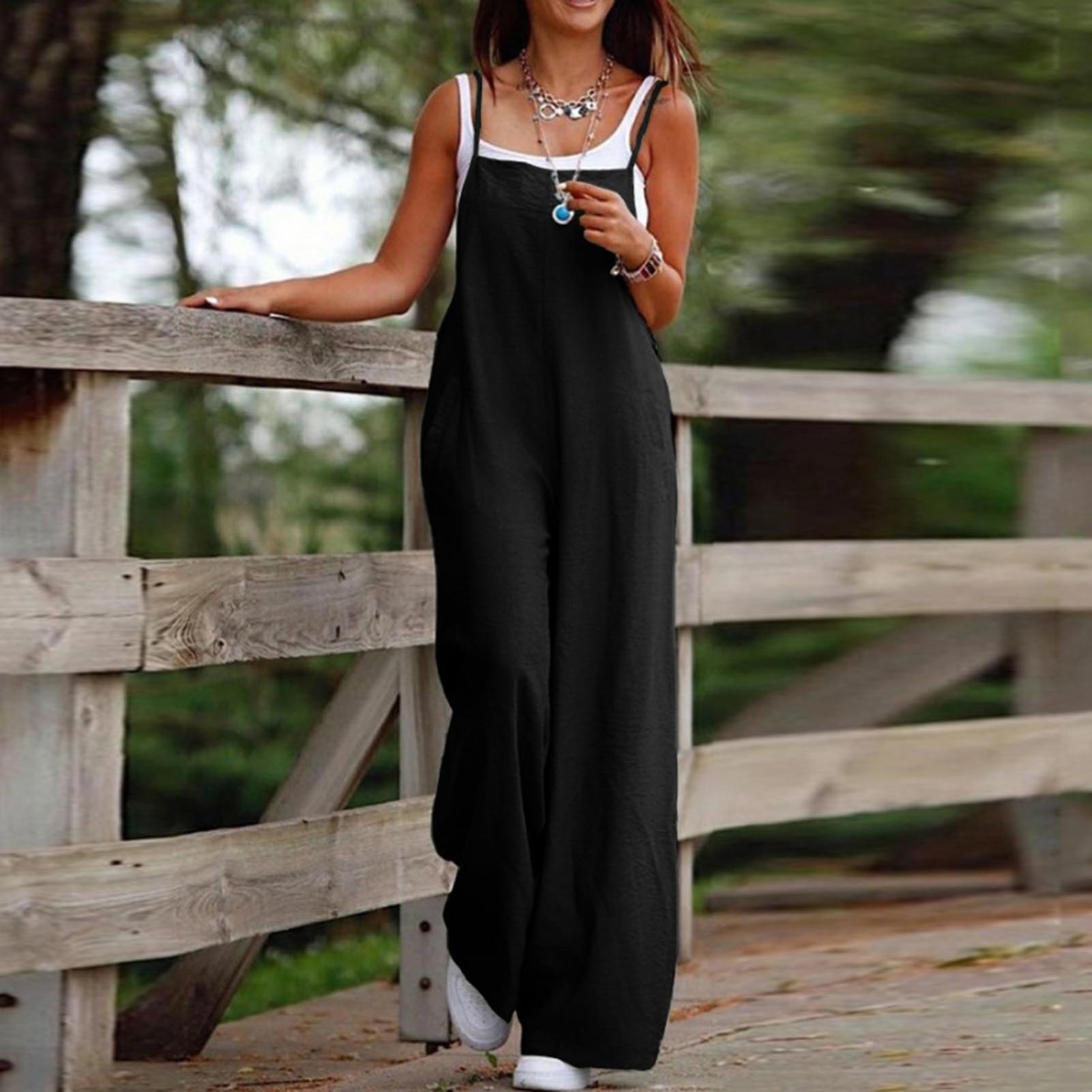 Casual Loose Jumpsuit Women Sp - Women'S Fashion Overalls ulasan dan harga