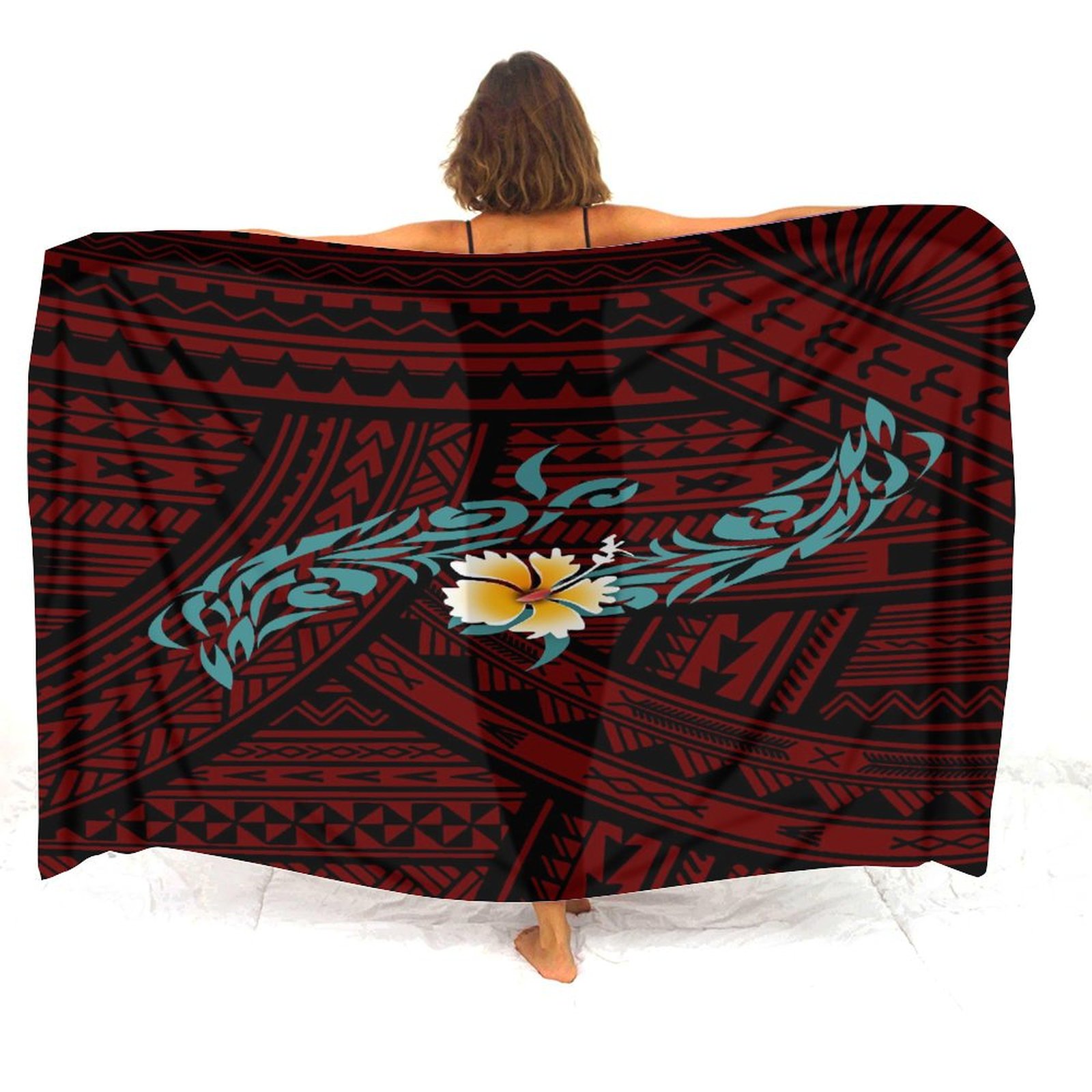 Hawaiian Resort Beach Apron Po - Printed Wrap Skirt ulasan dan harga