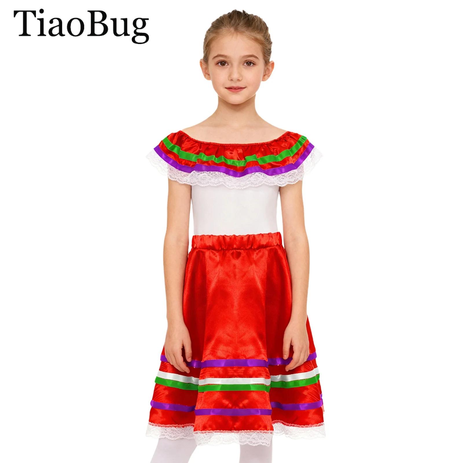 Girls Mexican Flamenco Dance D - Off Shoulder Top ulasan dan harga