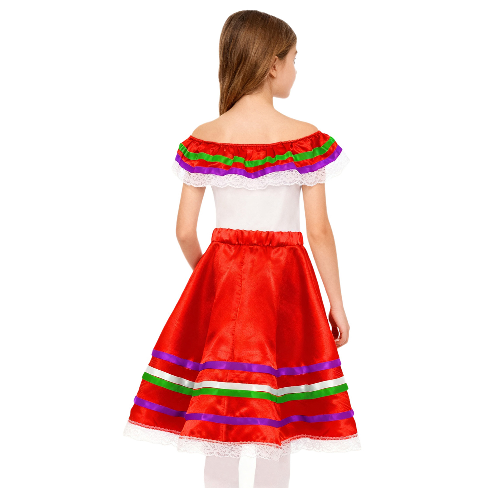 Girls Mexican Flamenco Dance D - Off Shoulder Top ulasan dan harga