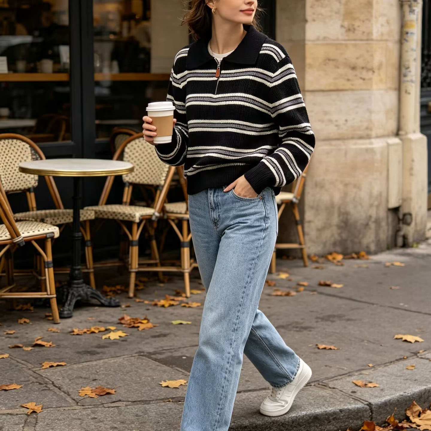 Fashionable Knitted Long Sleev - Women'S Fashion E Commerce ulasan dan harga