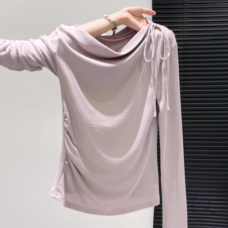 Women Drawstring Off Shoulder  - Off Shoulder Top ulasan dan harga