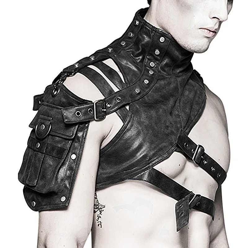 Steampunk Medieval Leather Arm - Women Fashion Jackets ulasan dan harga