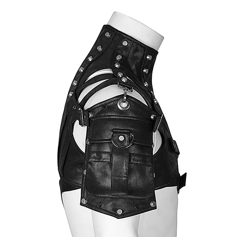 Steampunk Medieval Leather Arm - Women Fashion Jackets ulasan dan harga