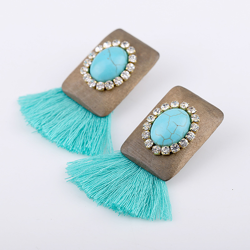 Cross-border retro wood diamon - Women'S Fashion E Commerce ulasan dan harga