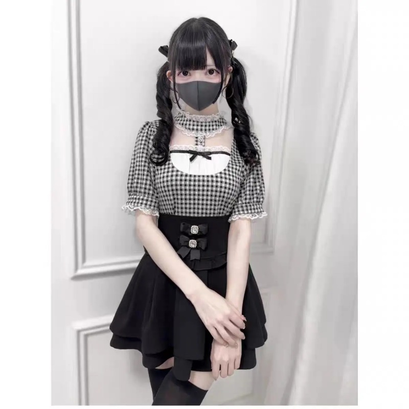Vintage Girly Y2k Lace Ruffle  - Women'S Young Fashion ulasan dan harga