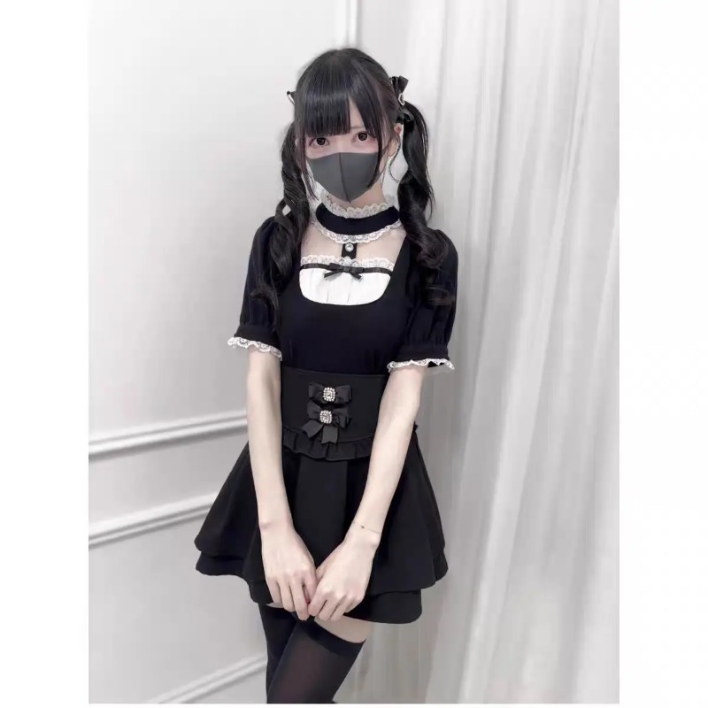 Vintage Girly Y2k Lace Ruffle  - Women'S Young Fashion ulasan dan harga