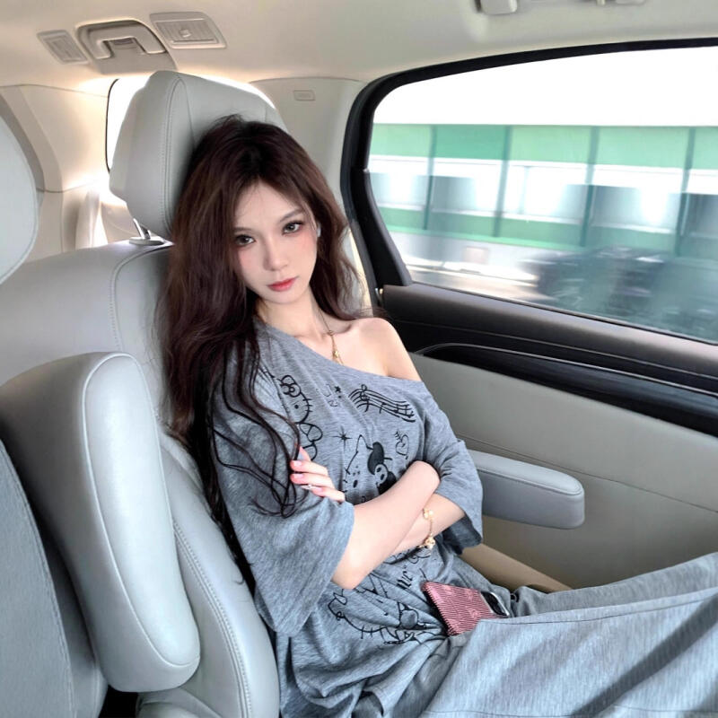 Sun Protection Blouse Hello Ki - Off Shoulder Top ulasan dan harga