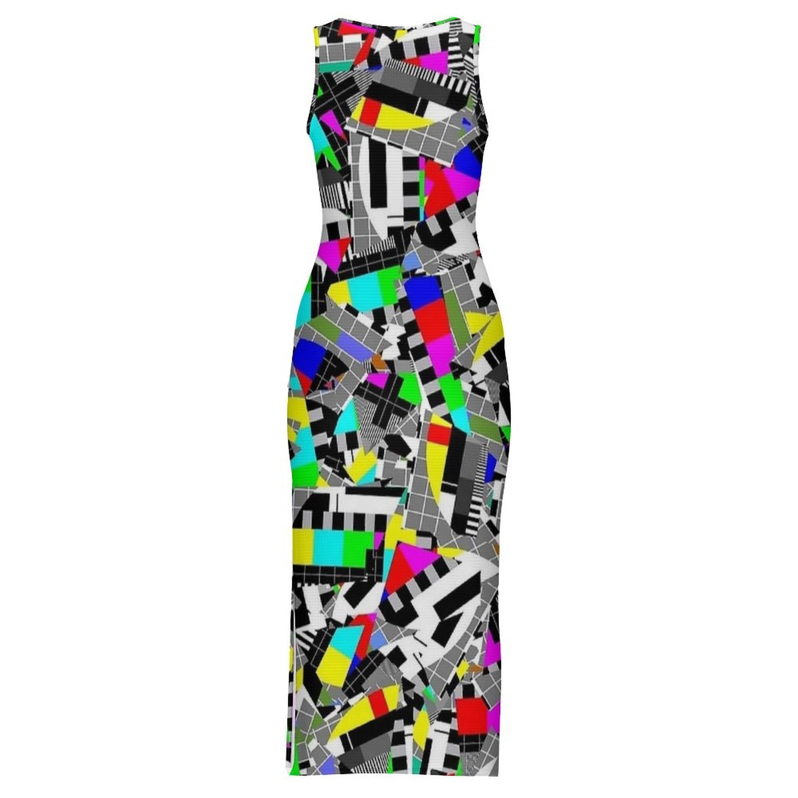 Ladies Retro Glitch Block TV T - Women'S Fashion Dresses Images ulasan dan harga