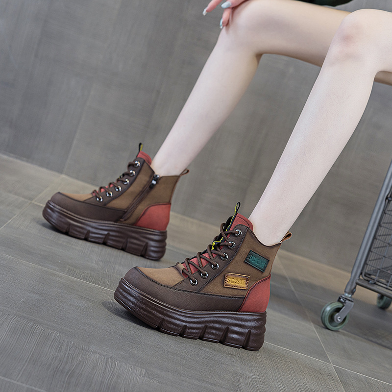 Women Platform Boots Winter Fa - Women'S Fashion Petite ulasan dan harga