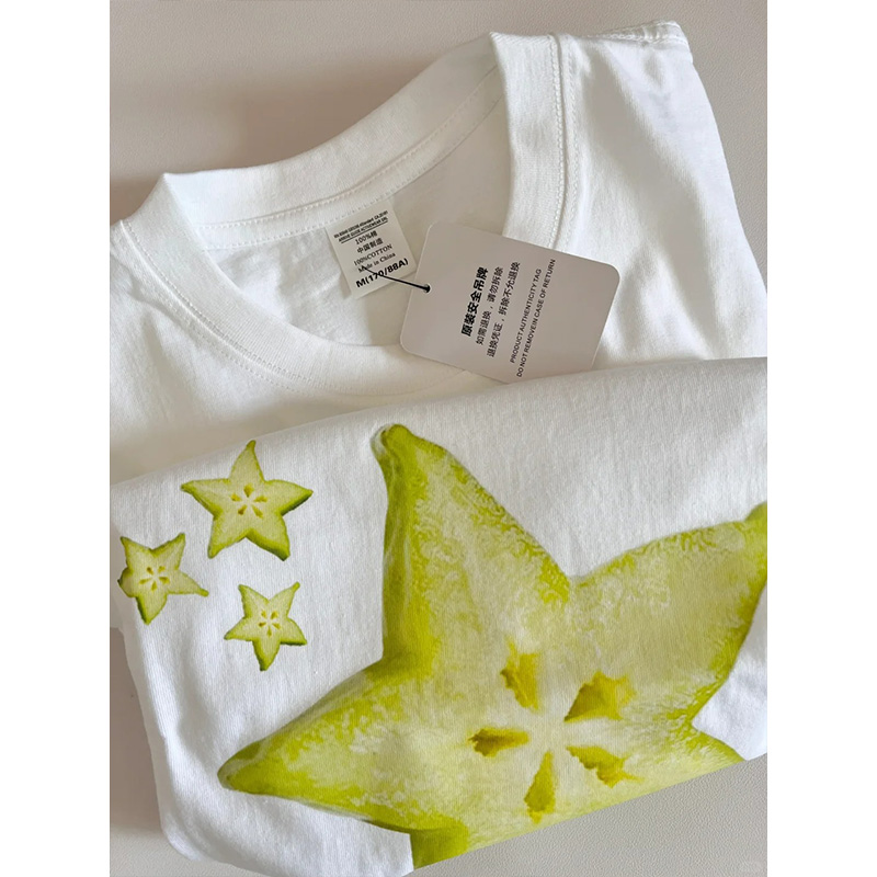 Women's Fun Print Short-sleeve - Women Fashion Usa ulasan dan harga