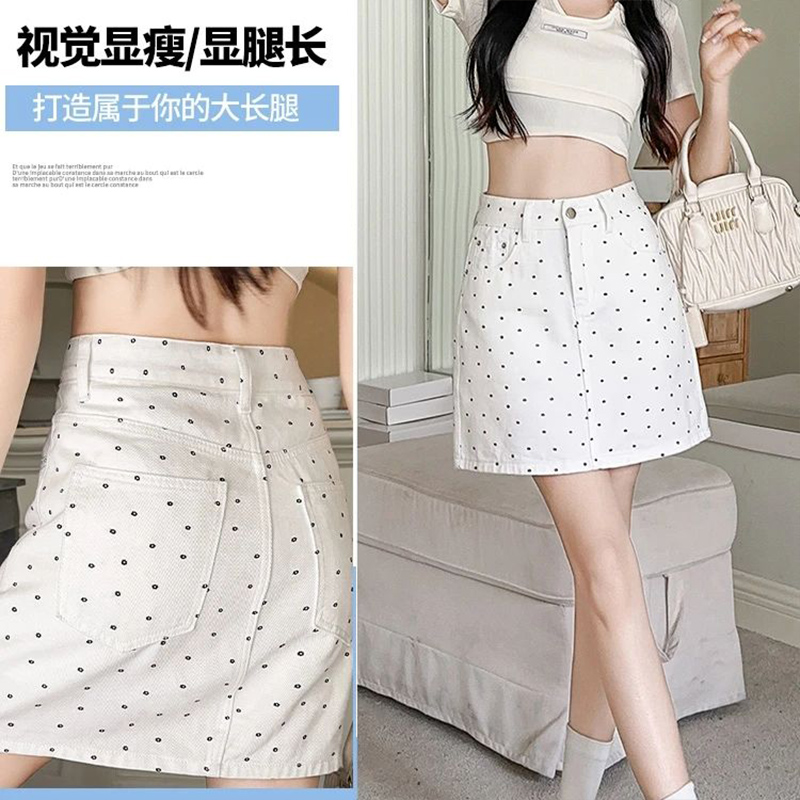 2026 Summer White Print High W - Printed Wrap Skirt ulasan dan harga