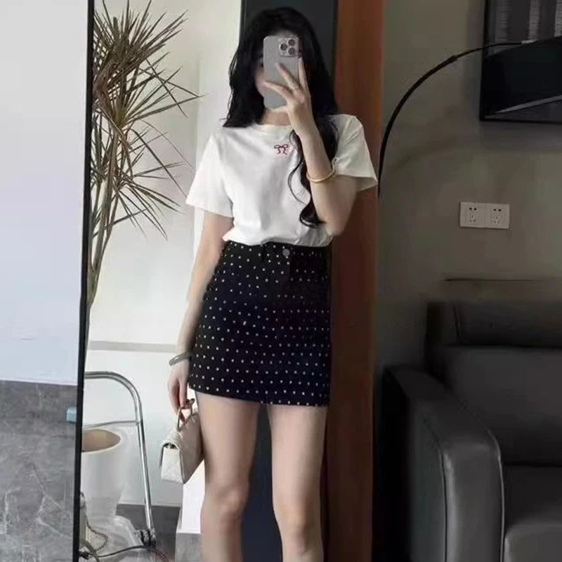 2026 Summer White Print High W - Printed Wrap Skirt ulasan dan harga