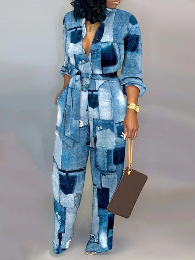 Women Fashion Letter Print Lon - Women'S Fashion Overalls ulasan dan harga