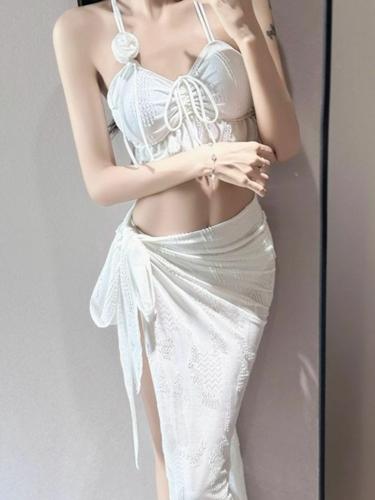 Ladies Floral Two Piece Swimsu - Women Fashion Style ulasan dan harga