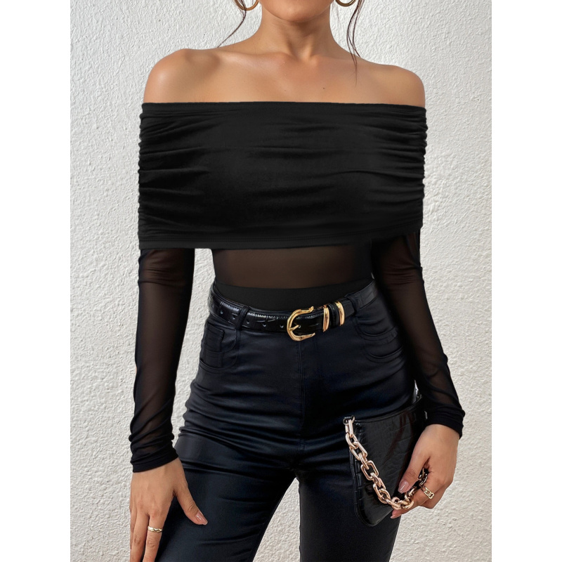 Spring And Autumn Off-Shoulder - Off Shoulder Top ulasan dan harga