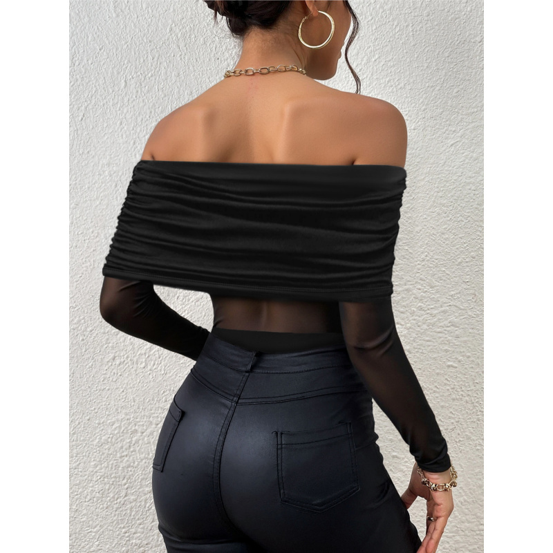 Spring And Autumn Off-Shoulder - Off Shoulder Top ulasan dan harga
