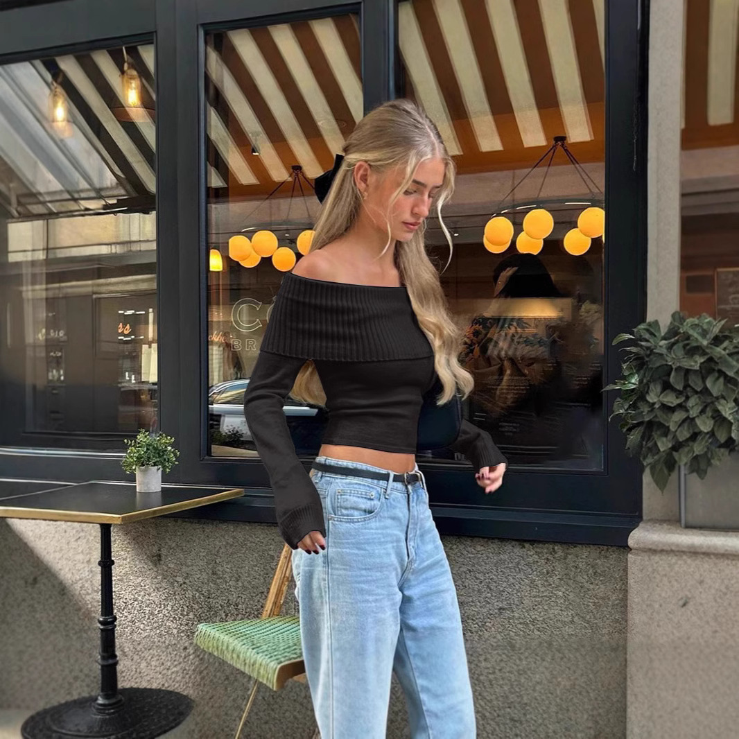 Street Fashion Off Shoulder To - Off Shoulder Top ulasan dan harga