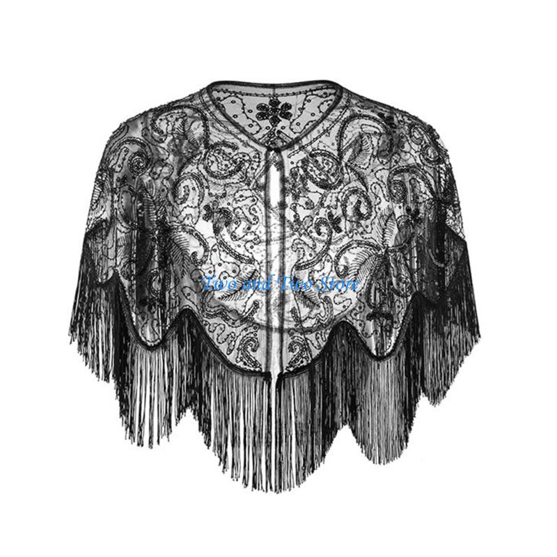 HX6F Sparkling Sequined Capele - Women'S Fashion In The 1920S ulasan dan harga