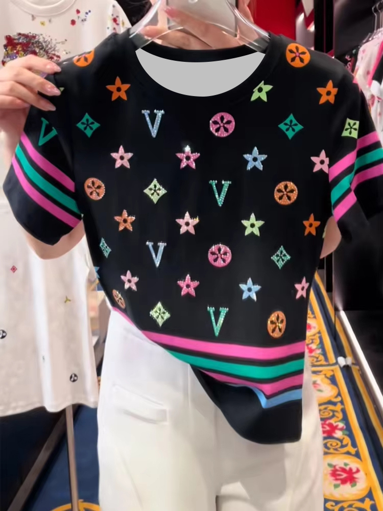 American Retro Colored Printed - Women Fashion Usa ulasan dan harga