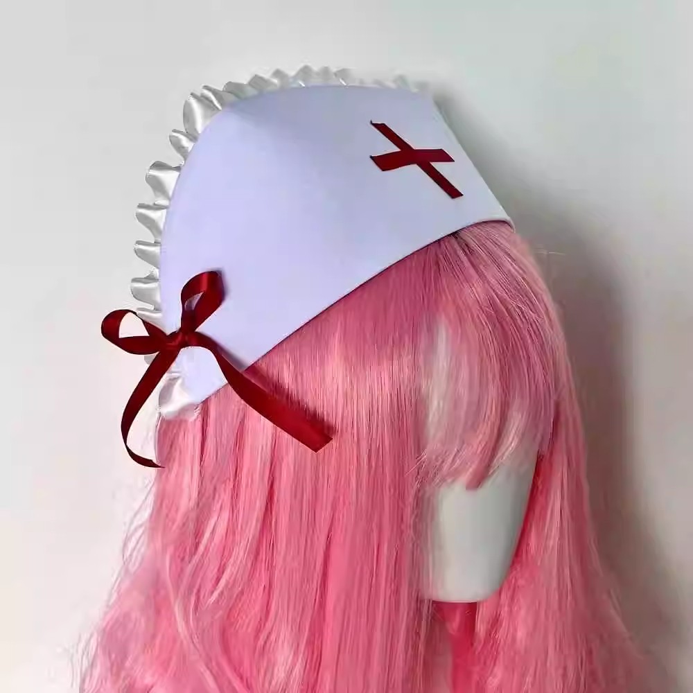 Cosplay nurse cap hat Accessor - Women'S Fashion Hats ulasan dan harga