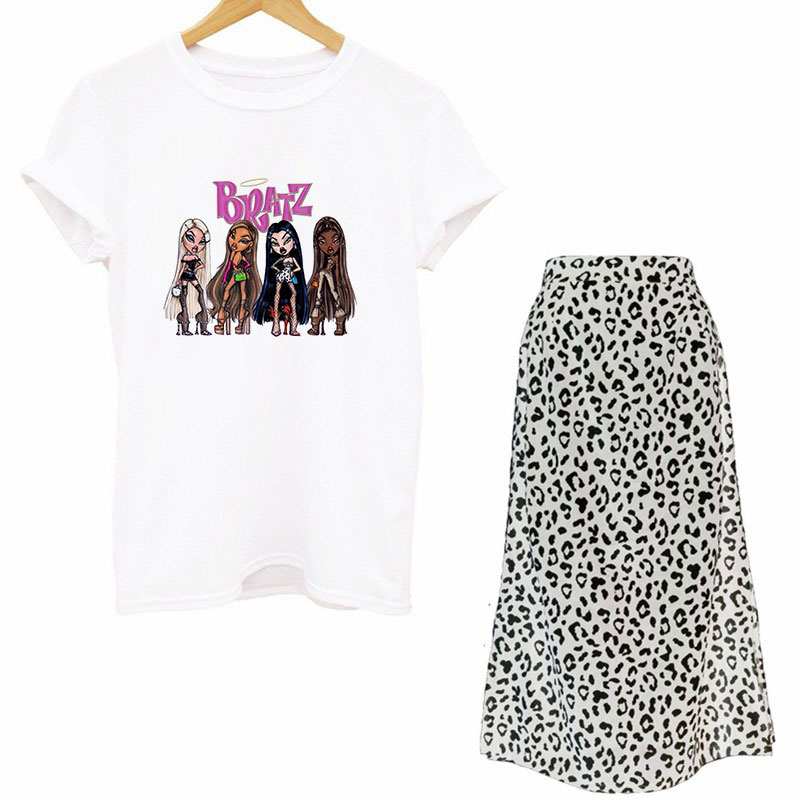 Women Two Piece Set Street Got - Printed Wrap Skirt ulasan dan harga