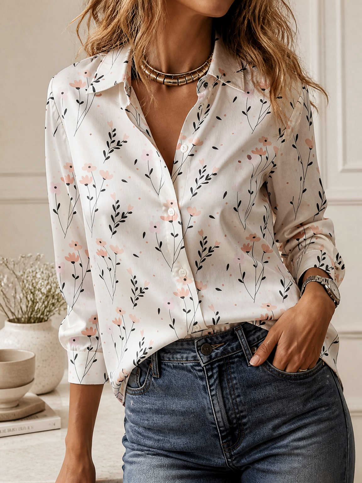 2026Minimalist Button Down Lon - Women Fashion Style ulasan dan harga